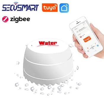 Tuya Zigbee Únik Vody Snímač Bezpečnosť Ochrana pred Povodňami Detektor Smart Home Security Alarm Kompatibilné Bránou Smart APP Život