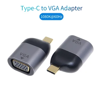Typ C Samec na VGA Žena Kábel Adaptéra USB-C na VGA DB15P 1080P@60Hz, Adaptér USB 3.1 Converter pre Macbook