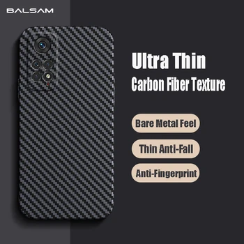 Ultra Tenkých Uhlíkových Vlákien Textúrou, Matná Prípade Pre Xiao Mi 12 11 Lite 11T 10 TON Poco F3 Redmi Note11 10 9S K40 K50 Pro Pevného PC Kryt