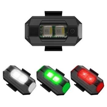 Univerzálne LED Anti-kolízie Výstražné Svetlo Mini Signálneho Svetla Drone S Strobe Light 4 Farby Nabíjateľná Indikátor Signálu