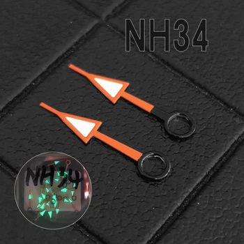 Upravený sledovať ukazovateľ GMT ihly zelený svetelný montáž NH34 pohyb môže byť použitý s NH35 ukazovateľ v obchode