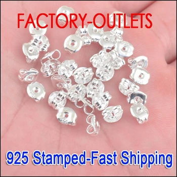 Veľká Podpora Rýchle dodanie 3X5MM 200PCS 925 Sterling Silver Módne Šperky Stud Náušnice Zistenia Stud Pin Šperky Nastavenia