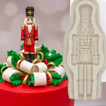 Vianočné Stráže 3D Živice Silikónové Formy Kuchyňa Pečenie Dekorácie Nástroj urob si sám Vojak Torte Čokoláda Dezert Candy Fondant Formy