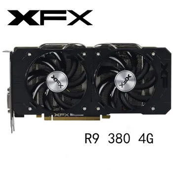 Videokartu Používa XFX R9380 4GB Grafická Karta AMD Radeon R9 380X 380 4GB Video Obrazovky Karty GPU Rada Ploche Hranie Počítačových hier