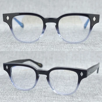 Vintage Kvality Acetát okuliare original Japonsko Ručné kvality Celok-nový dizajn jelly farba rámu Strane nit optické okuliare