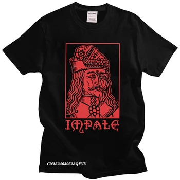 Vlad The Impaler Dracula T Košele pánske Čistej Bavlny Novinka T-Shirts Tepes Gotický Horor Upír Film Tee Camisas Mužov Topy