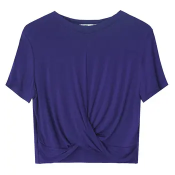 Vysoko kvalitné klasické Letné Bavlna priedušná žien-krátke rukávy bežné T-shirt