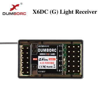 Vysoká Kvalita DUMBORC X6DCG 2.4 G 6CH Svetlo Servo a Motorové Ovládanie Prijímača s Gyro X6 Vysielač RC Auto, Loď Vysielač