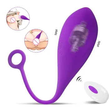 Výkonné vibračné vajíčko bezdrôtové diaľkové ovládanie Vibratiors Žena Klitorálny Stimulátor G-bodu Masér pre Ženy Tovaru pre Dospelých