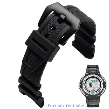 watchband Nové Čierne Silikónové Gumy vodotesné hodinky Remienok pre sgw-100 watchbands Smart hodinky príslušenstvo, Popruh Náramok pásu