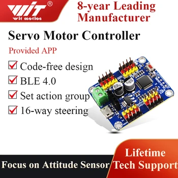 WitMotion 16 Kanálov Bluetooth PWM Servo Ovládač Radiča Doske Modulu PCB Kormidlového zariadenia pre SG90 MG995 Arduinos Robot a Viac