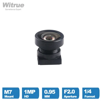 Witrue Mini CCTV Objektív M7 X P0.35 Mount 0.95 mm Fisheye 160 Stupeň 1/4