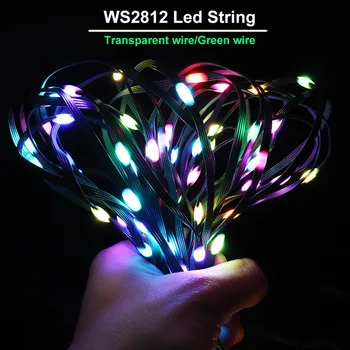 WS2812B LED Reťazec RGB DreamColor Osvetlenie Vodotesný IP67 Individuálne Adresovateľné RGBIC LED Modul, DC/USB Hudby Radič 5V