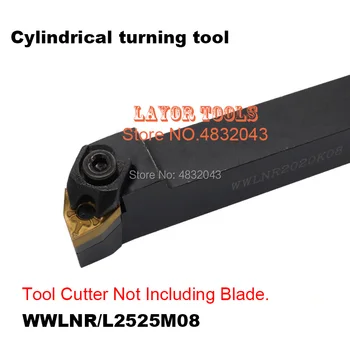 WWLNR2525M08 CNC Vložiť peny nástroj,CNC sústruženie držiaka nástroja,Externé nástroje na sústruženie,Sústruh rezné nástroje pre WNMG080404/08 Vložky