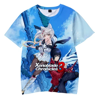 Xenoblade Chronicles 3 Tričko Unisex Crewneck Krátke Sleeve Tee Ženy Muži T-shirt Harajuku Streetwear 2022 Horúca Hra 3D Oblečenie