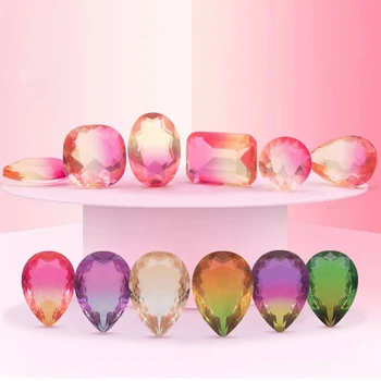 XiChuan 10Pcs Turmalín Crystal Kameň Šiť Na Kamienkami Šaty Appliqued Kabelka Odev Sklo DIY Oblečenie, Šperky, Takže