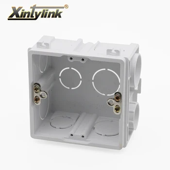 xintylink rj11 rj45 konektor upínacia Platňa Späť Box rj12 zásuvka spojovacia skrinka vložené stenu modularitou box spomaľovač horenia pvc 86mm
