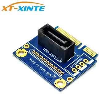 XT-XINTE rozhraním mSATA na SATA Konvertor Kartu Mini SATA na 7Pin PCI-e, Rozšírenie Adaptér doska polovičnej veľkosti pre 2.5