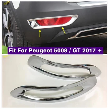 Zadné Ostrohové Nárazníka Hmlové Svetlá, Svetlá Interiéru Rám, Kryt Výbava vhodné Na Peugeot 5008 / GT 2017 - 2022 Auto Chrome Vonkajšie Príslušenstvo
