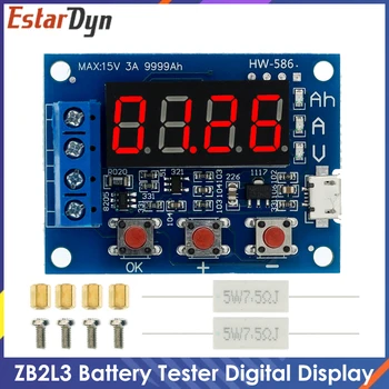 ZB2L3 Batérie Tester LED Digitálny Displej 18650 Lítiové Batérie, Napájanie Test Odolnosti Olovené Schopnosť Vybíjania Meter