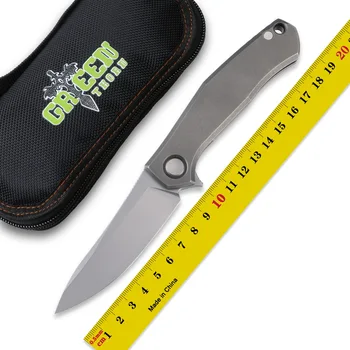 Zelená thorn poker Limited Edition D2 čepeľ zliatiny titánu rukoväť camping outdoor prežitie vreckový nôž praktický nôž nástroj výchovy k DEMOKRATICKÉMU občianstvu