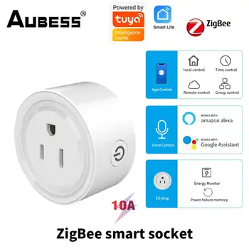 Zigbee Smart Plug,Tuya Smart Home Smart Zásuvky Energie Časovač Hlasové Skupiny Vzdialenej Kontroly Inteligentný Život,Prácu S Alexa Domovská Stránka Google
