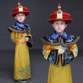 Čína Chlapci Čínsky Cisár Kostým Starých Kostýmov Čínsky Cisár Oblečenie Princ Župan Oblečenie Tang Cisárov