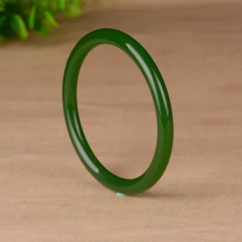 Čínske Prírodné Green Jade Kolo Náramok Náramok Originálne Módne Kúzlo Šperky Ručne Vyrezávané Amulet Príslušenstvo Muži Ženy Darčeky